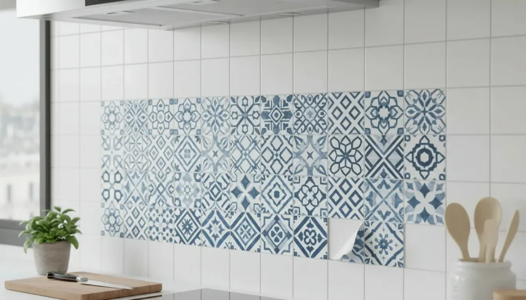 Tegel stickers keuken