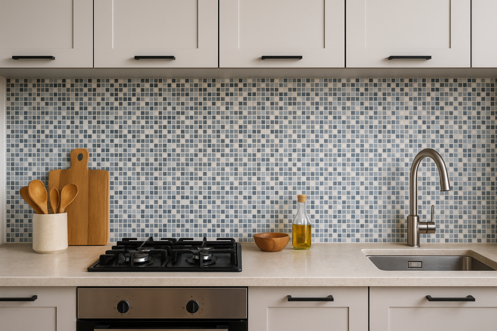 Achterwand keuken mozaiek
