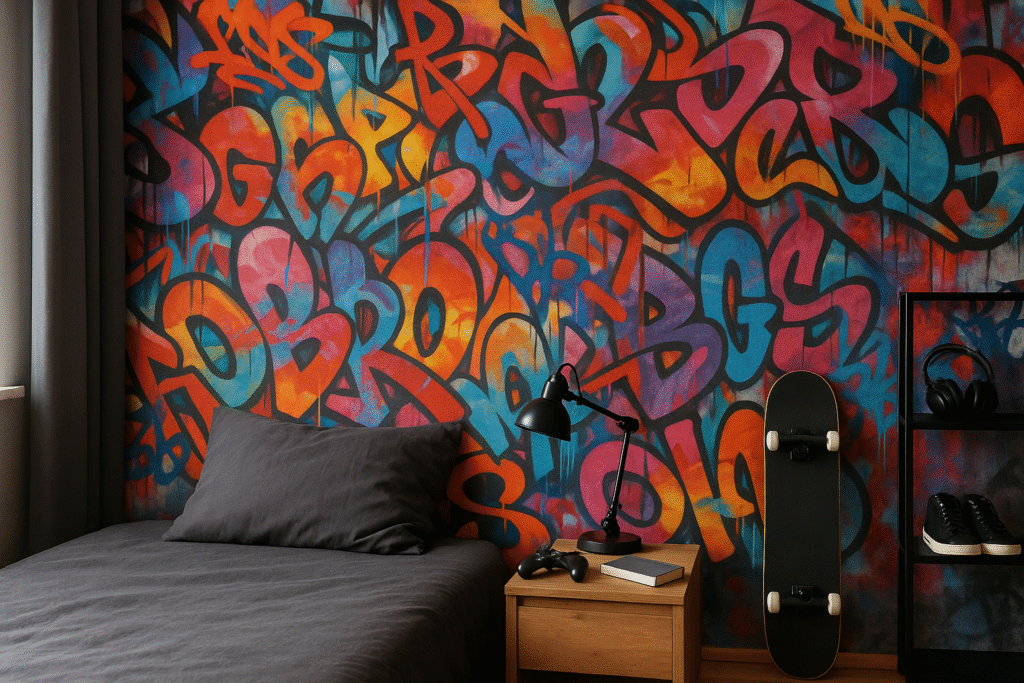 Behang slaapkamer puber