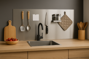 Magnetische achterwand keuken