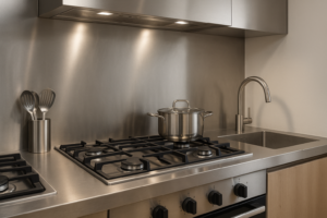 Achterwand rvs keuken