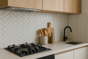 Keramiek achterwand keuken