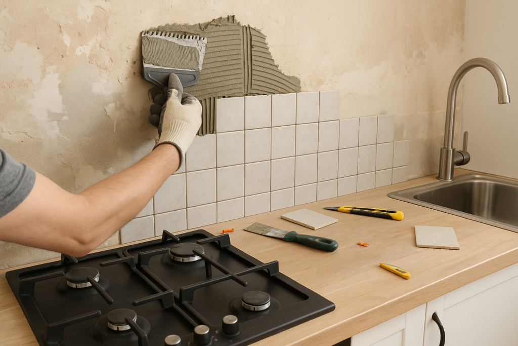 Achterwand keuken opknappen