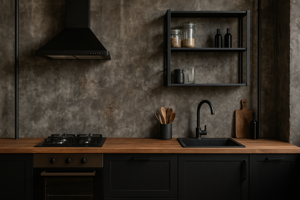 Achterwand keuken industrieel