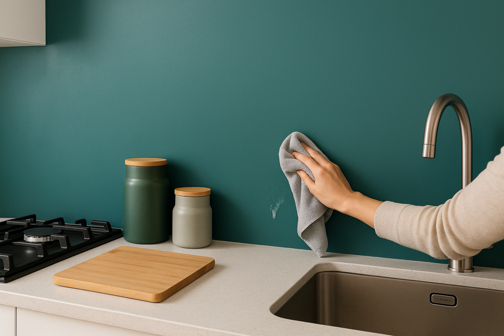 Afwasbare verf achterwand keuken