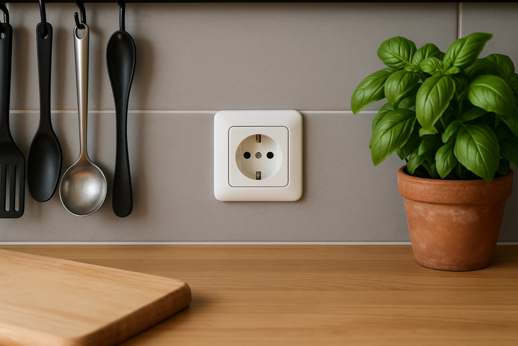 Stopcontact achterwand keuken