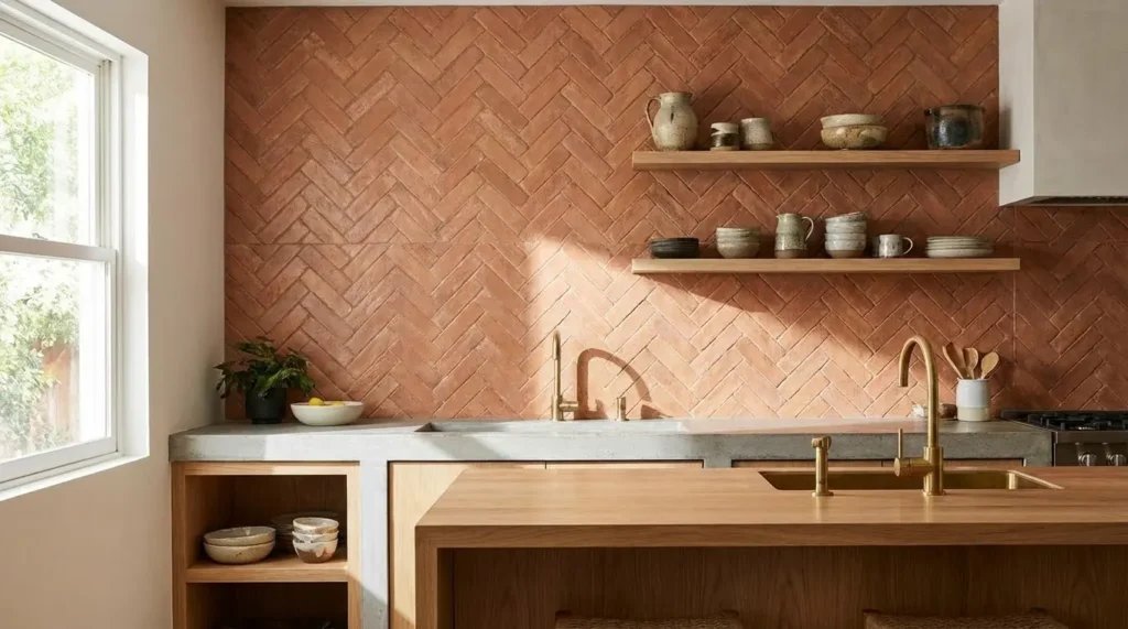 Langwerpige tegels keuken