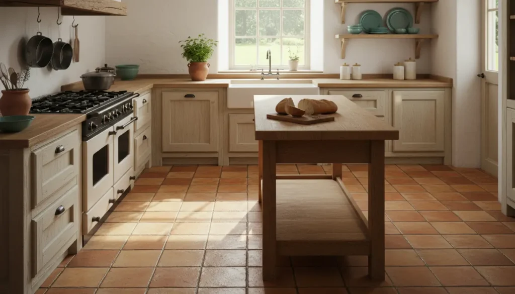 Terracotta tegels keuken