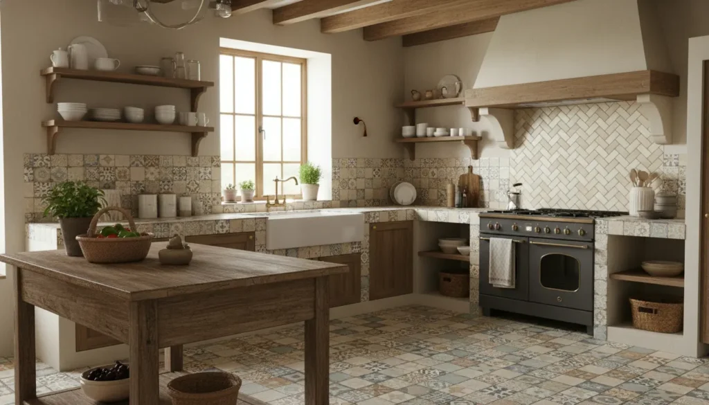 Tegels keuken landelijk
