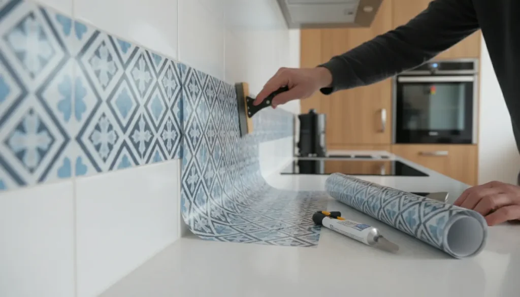 Keuken tegels wrappen