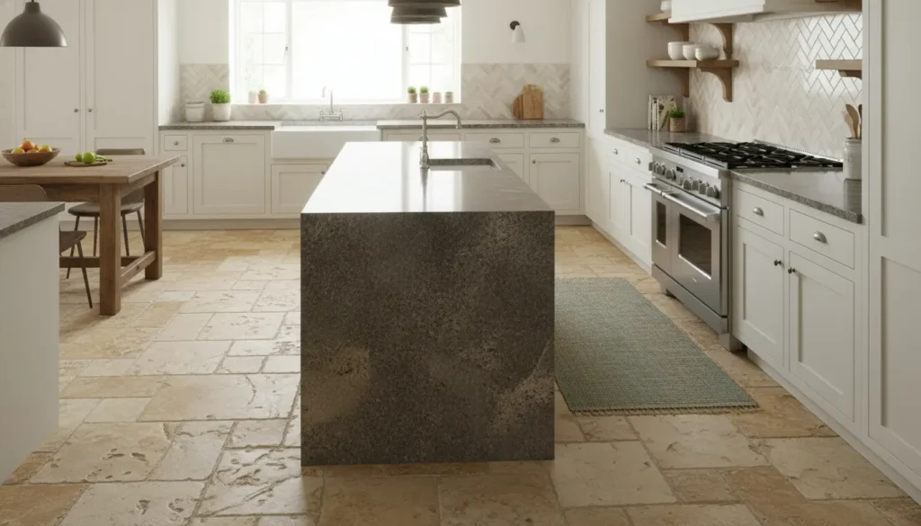 Natuursteen tegels keuken