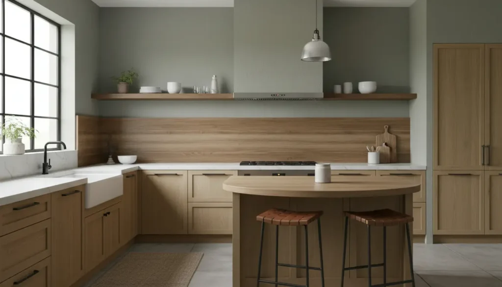 Keuken zonder tegels