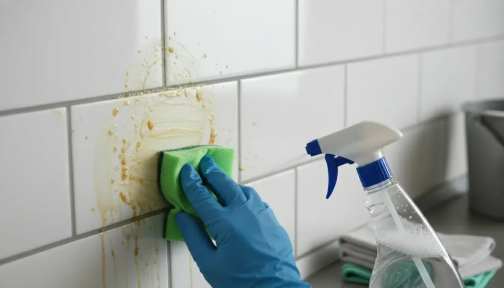 Vet van keuken tegels verwijderen