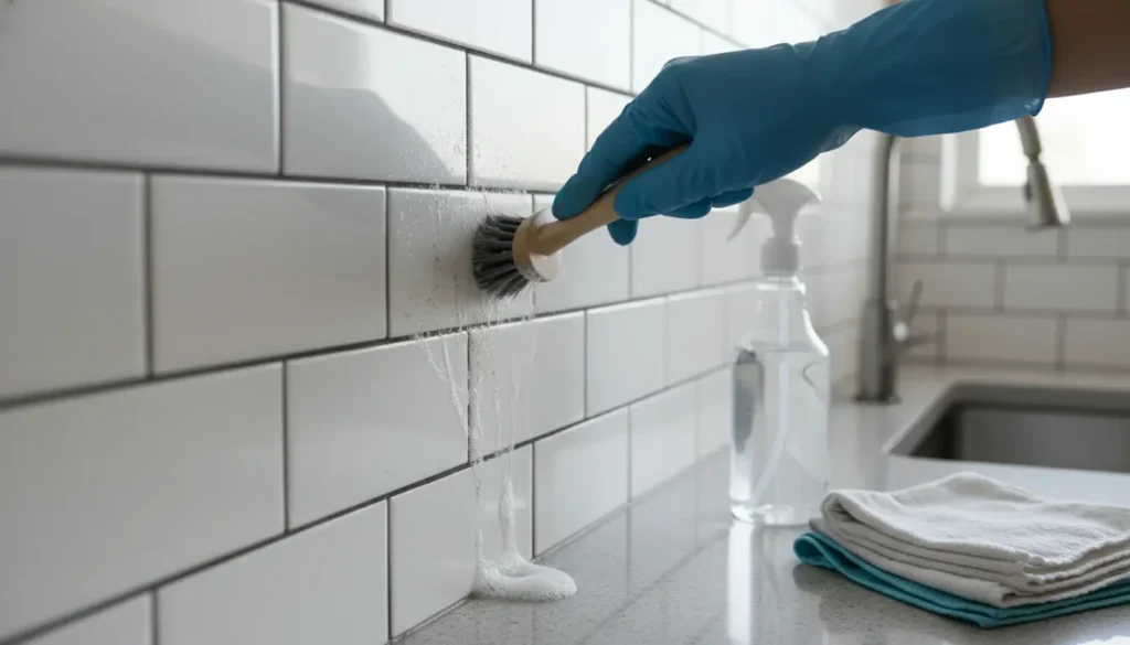 Voegen keuken tegels reinigen