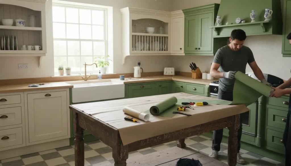 Landelijke keuken wrappen