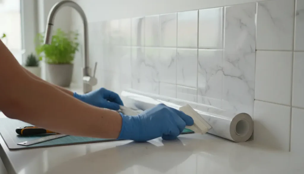 Keuken tegels wrappen