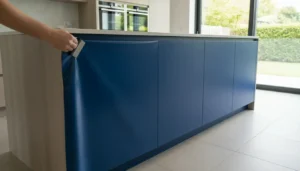 Keuken wrappen blauw