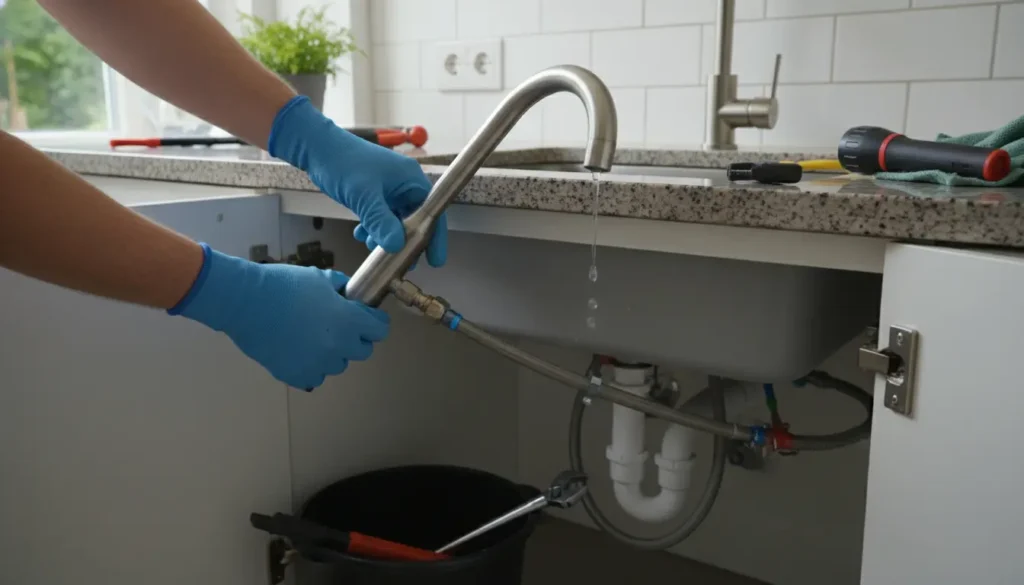 Keukenkraan vervangen