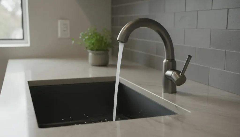 Keukenkraan gun metal