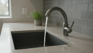 Keukenkraan gun metal