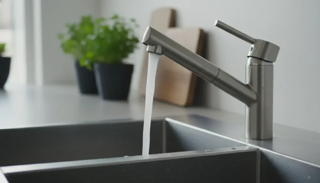 Waterbesparende keukenkraan