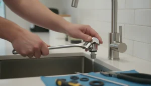 Keukenkraan repareren