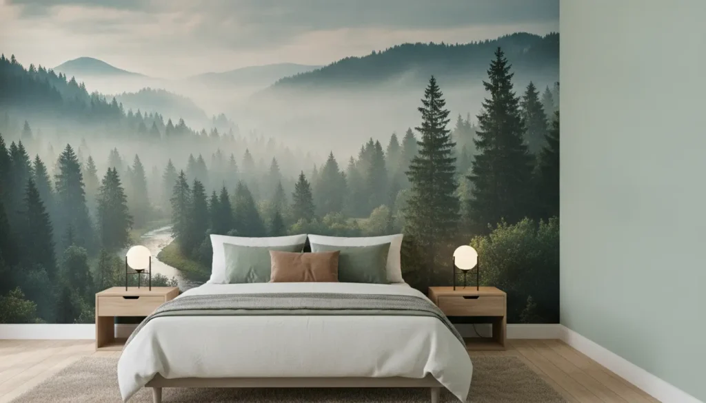 Fotobehang slaapkamer natuur