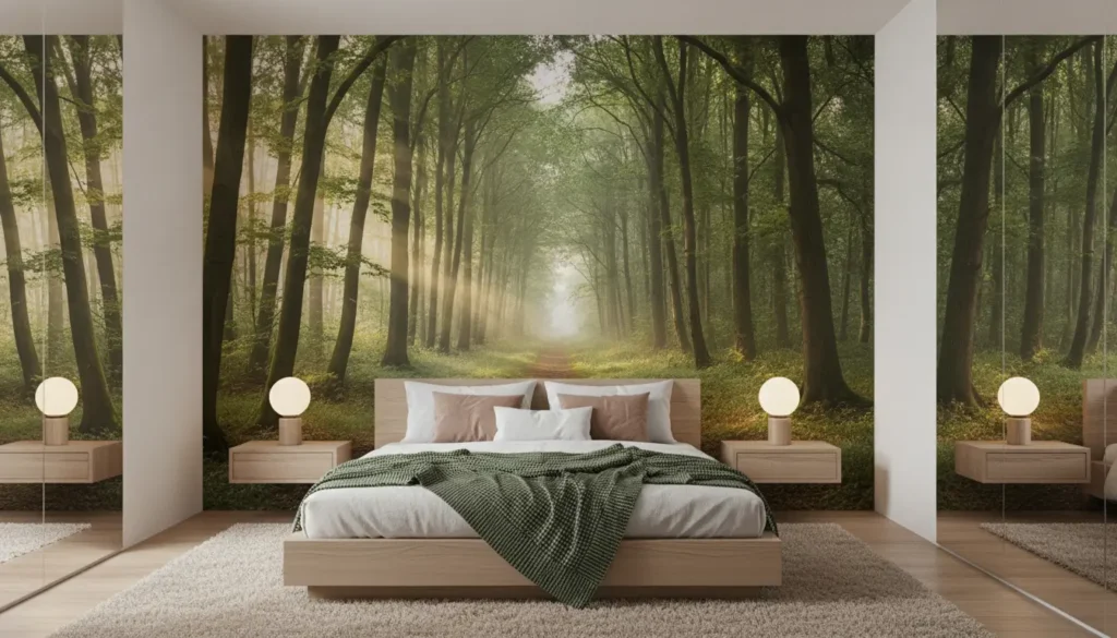 Fotobehang bos slaapkamer