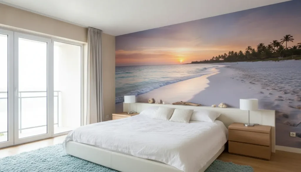 Fotobehang slaapkamer strand