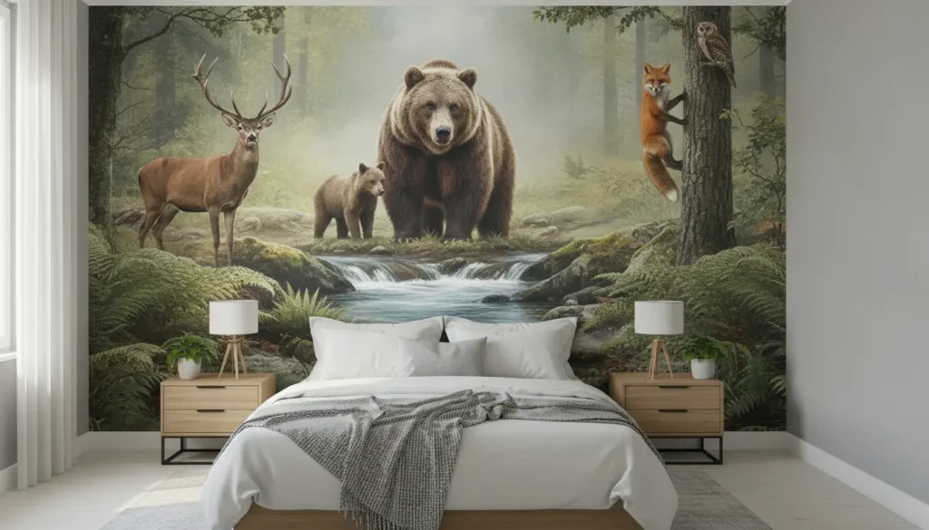 Fotobehang slaapkamer dieren