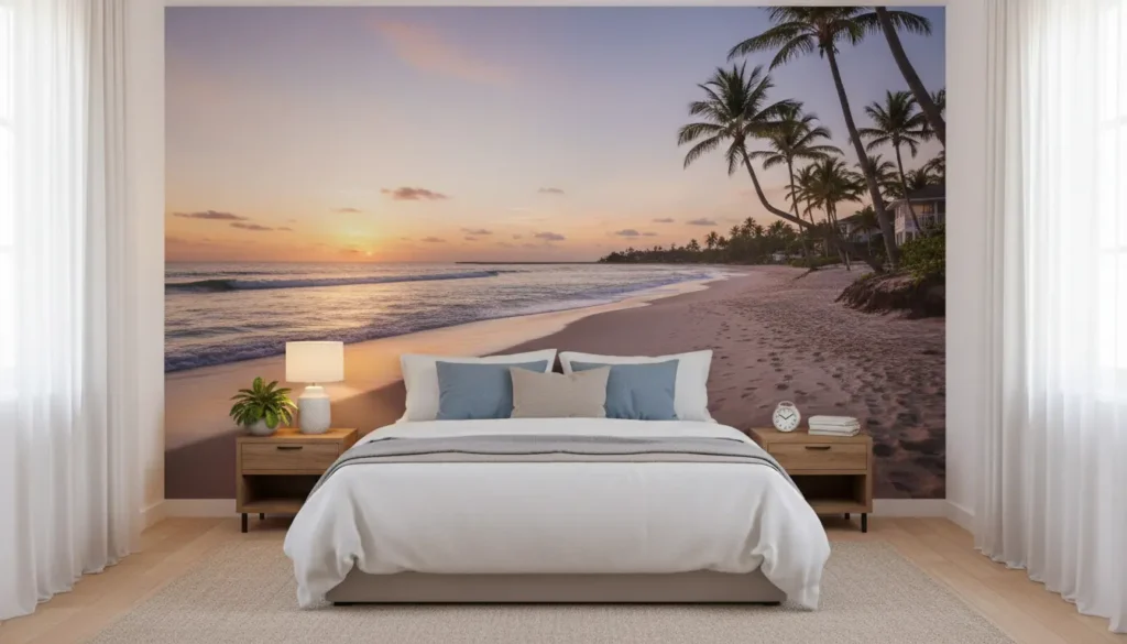 Fotobehang slaapkamer eigen foto