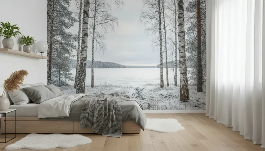 Fotobehang slaapkamer Scandinavisch