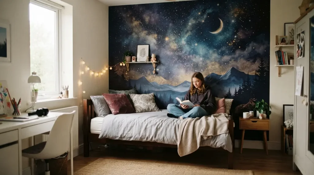 Fotobehang slaapkamer tiener