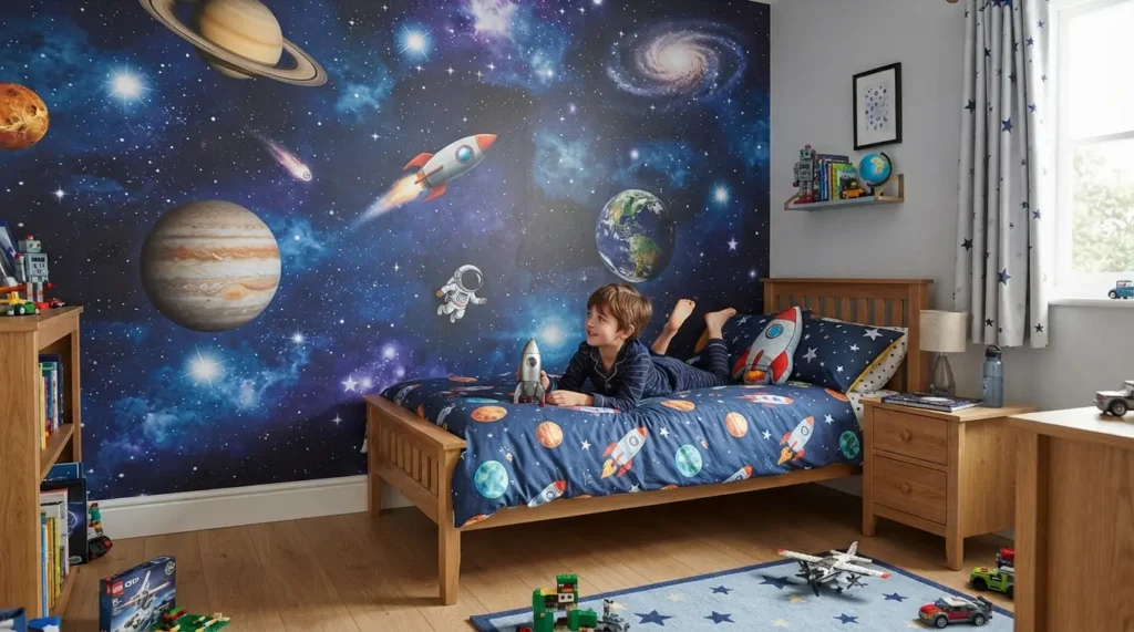 Fotobehang slaapkamer jongen