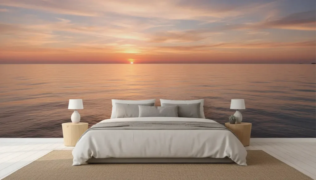 Fotobehang slaapkamer zonsondergang