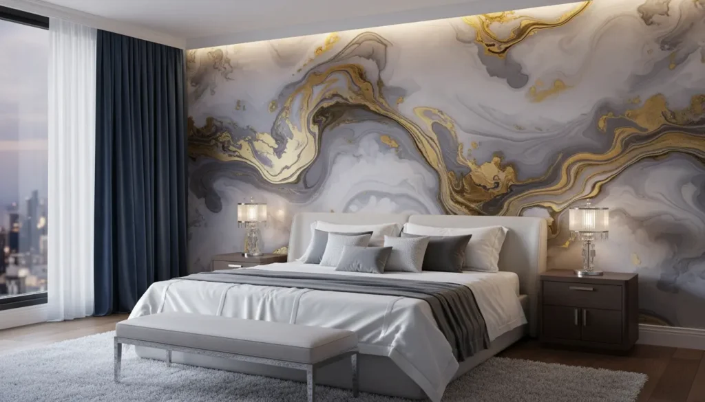 Fotobehang slaapkamer luxe