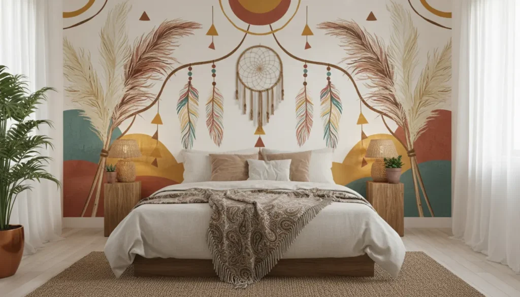 Fotobehang slaapkamer bohemian
