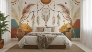 Fotobehang slaapkamer bohemian