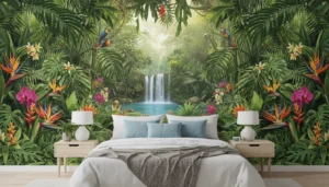 Fotobehang slaapkamer tropisch