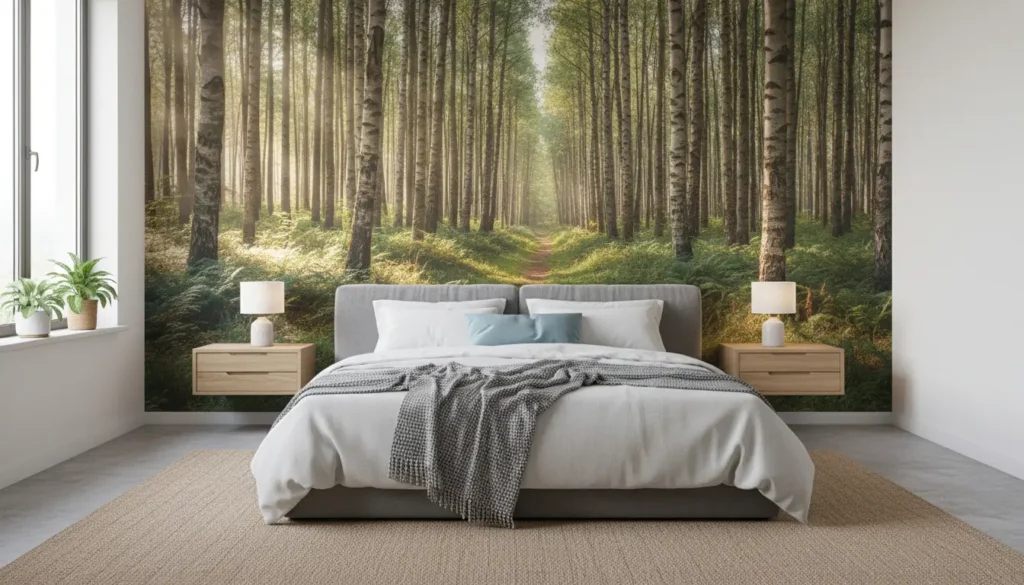 Fotobehang slaapkamer voorbeelden