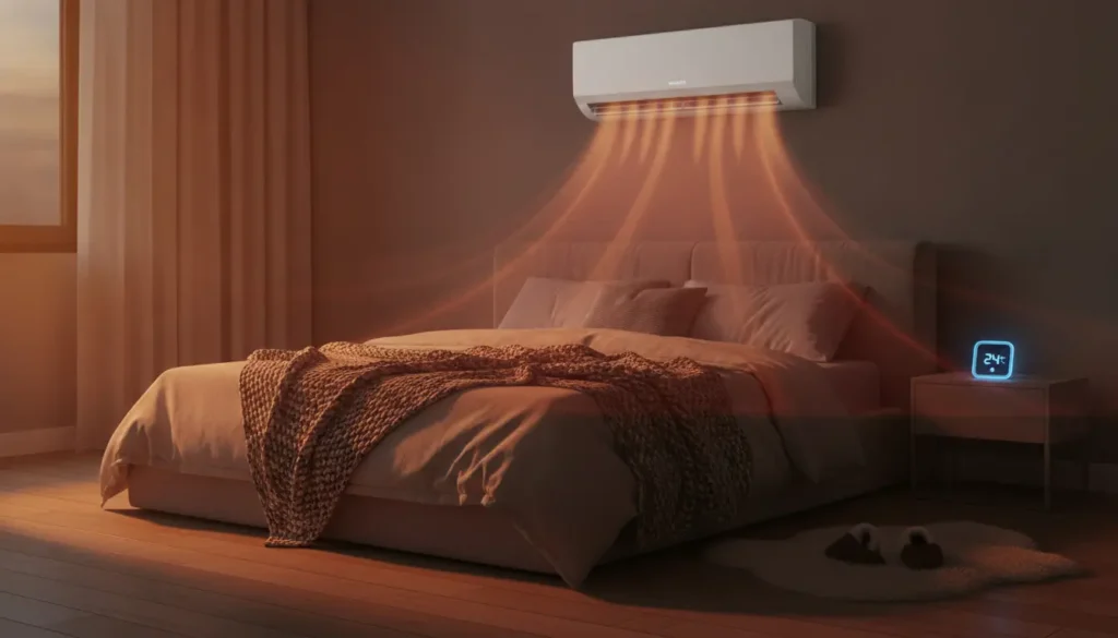 Slaapkamer verwarmen met airco