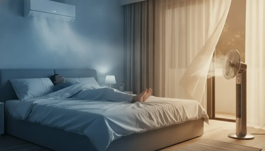 Airco of ventilator slaapkamer