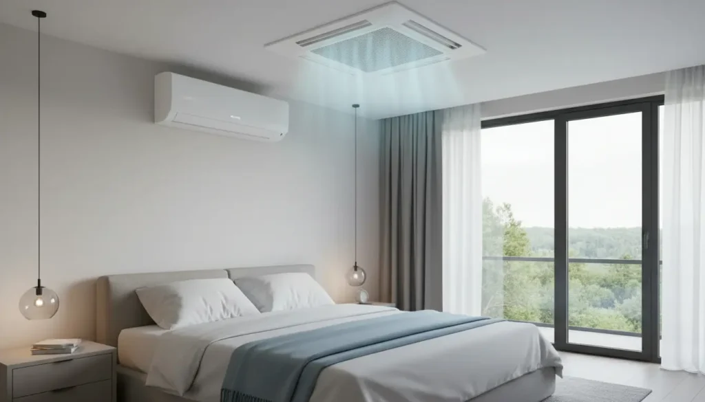 Inbouw airco slaapkamer