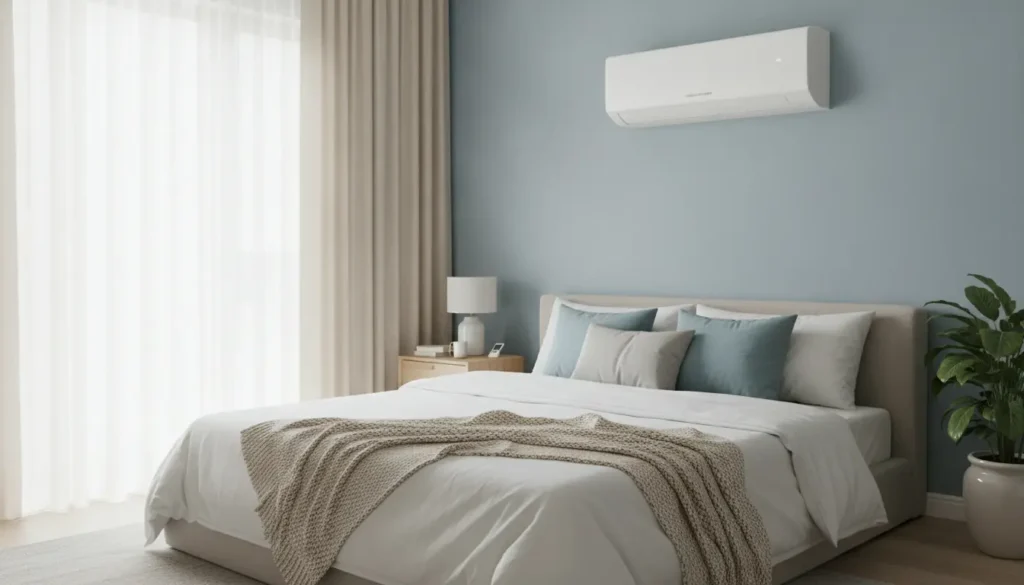 Vaste airco slaapkamer