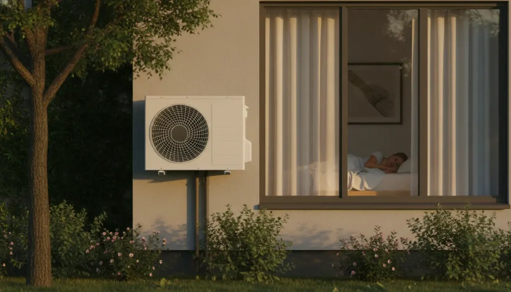Airco naast slaapkamer