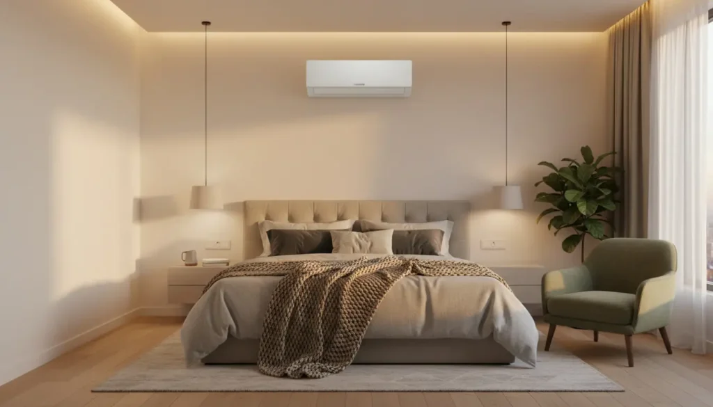 Airco slaapkamer met verwarmen