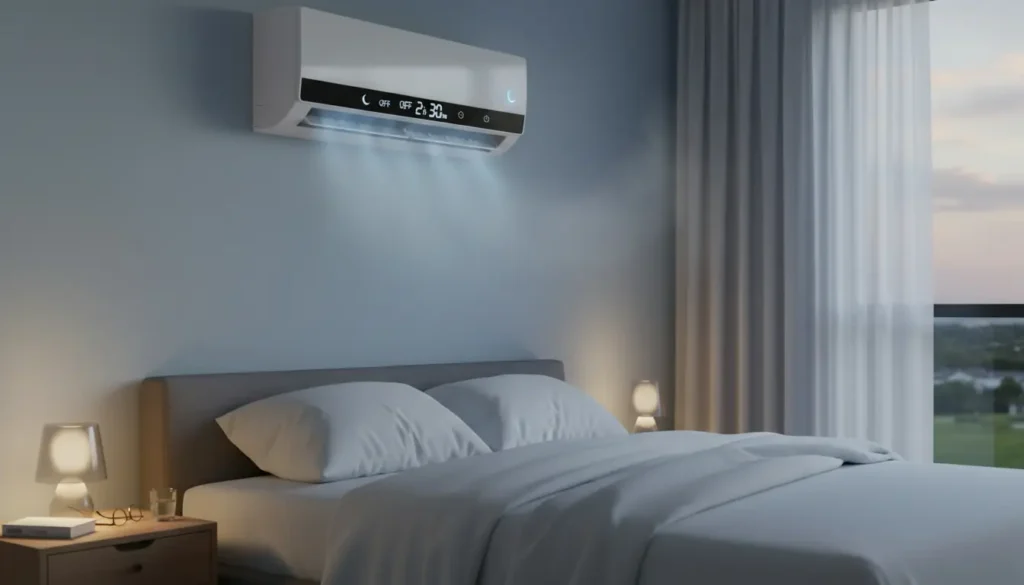 Airco slaapkamer timer