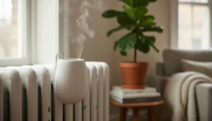 Luchtbevochtiger radiator
